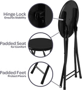 Lavish Home Folding Bar Stools Black
