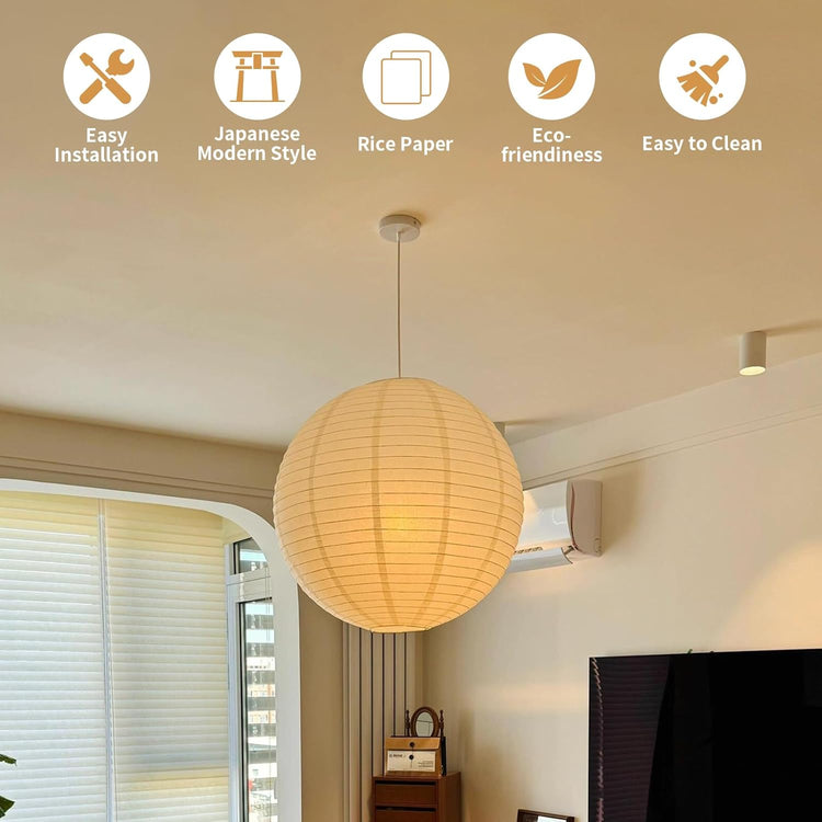 Round White Paper Lantern