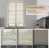 Cordless Aluminum Mini Blind 1" Slat