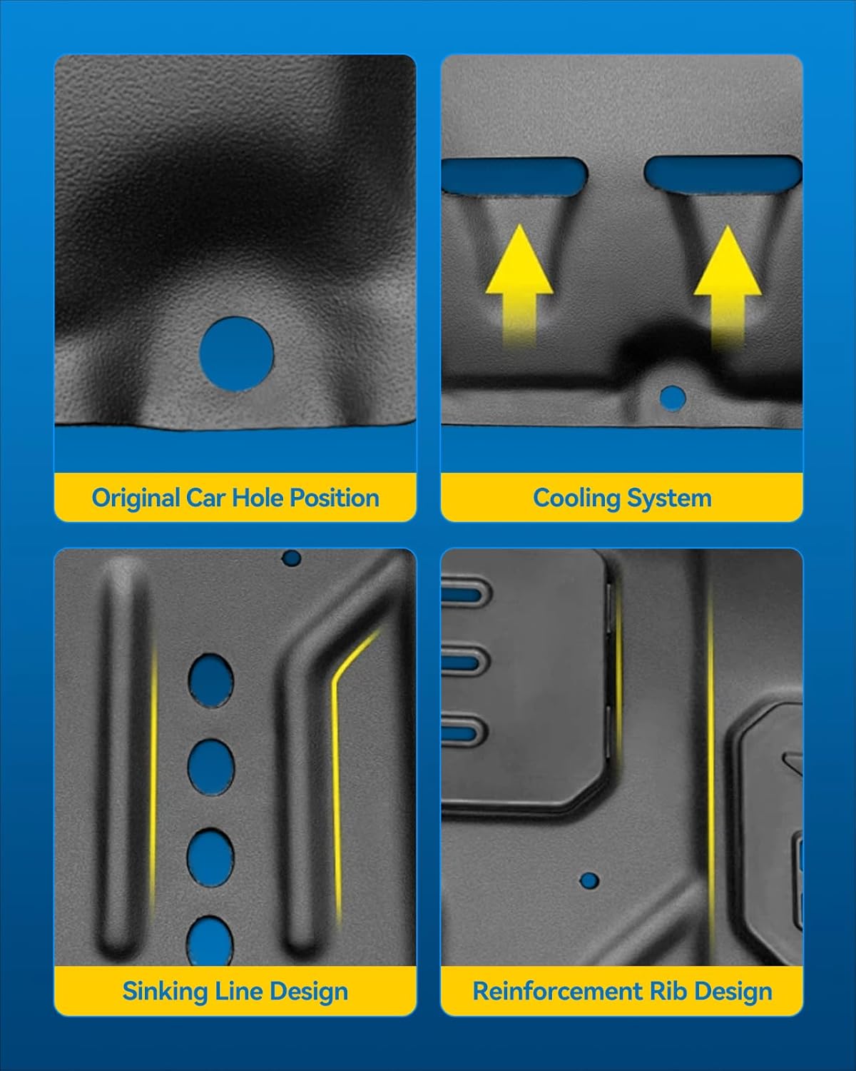 Premium Engine Splash Shield Under Cover Guard for 2013-2018 Fusion MKZ