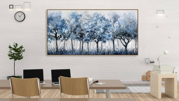 Blue Forest Framed Wall Art