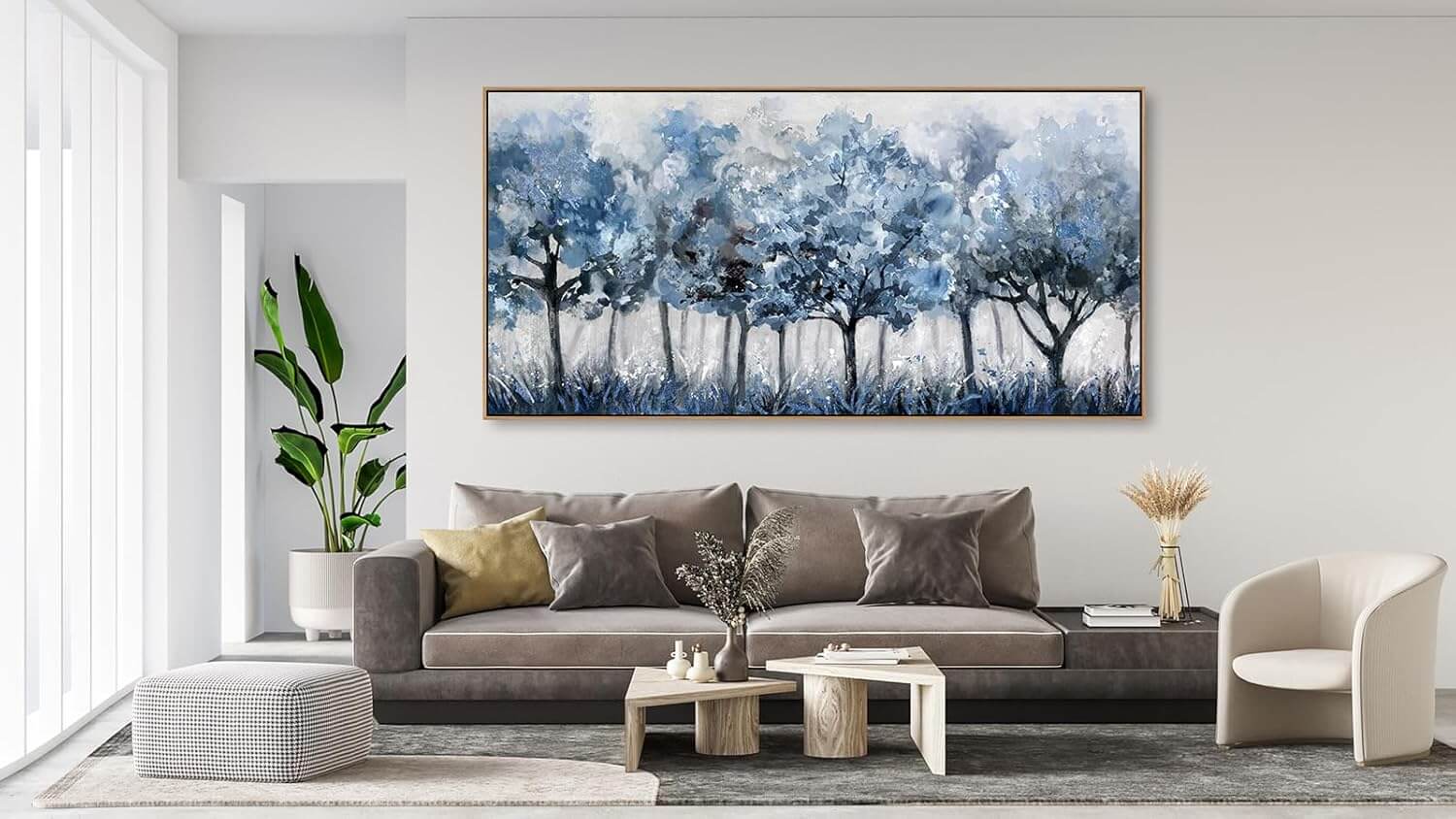 Blue Forest Framed Wall Art