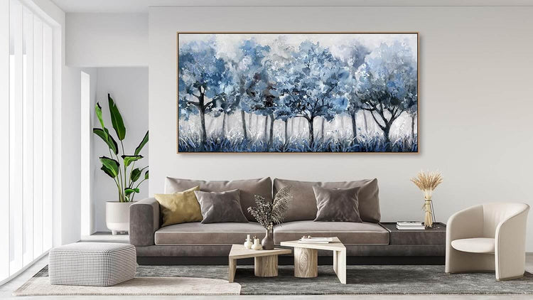 Blue Forest Framed Wall Art