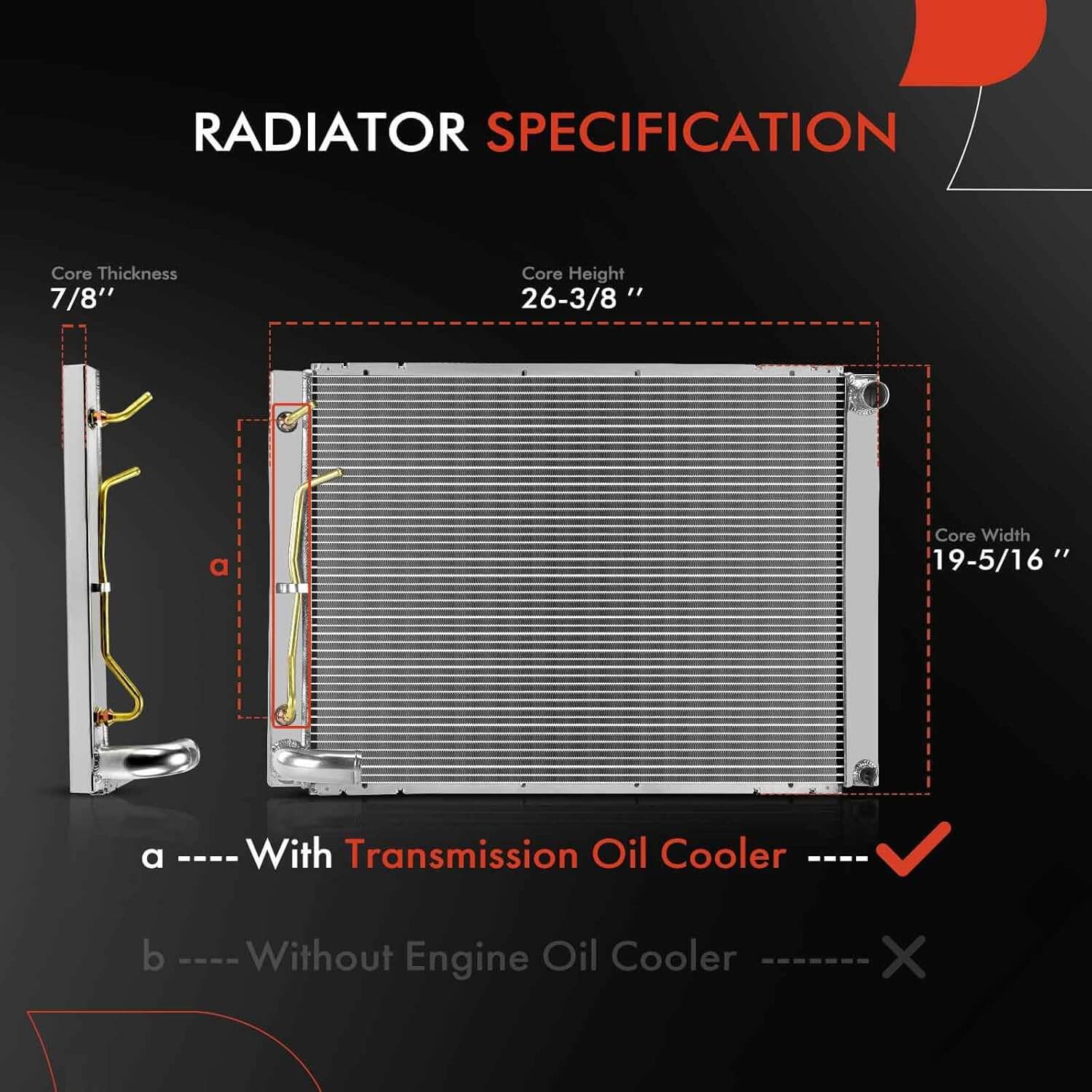 Toyota Sienna Aluminum Radiator