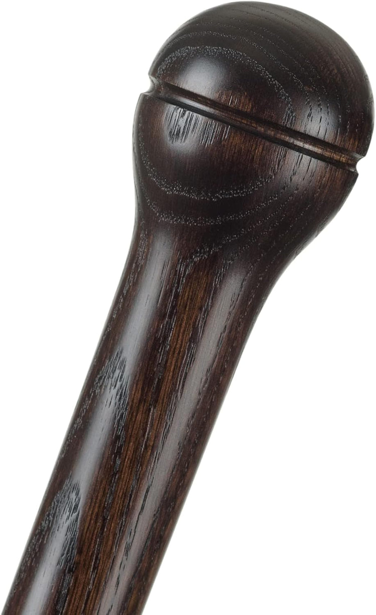 Nutcracker Hardwood Walking Stick for Men - Carved Cane with Skull Strap