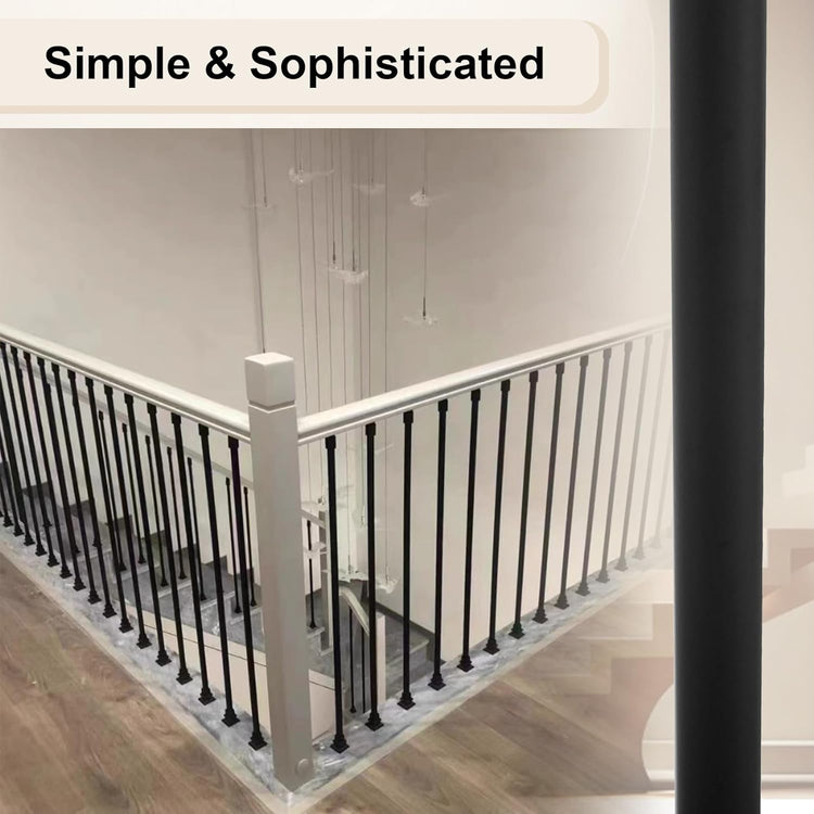 Satin Black Iron Balusters