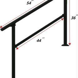 Wrought Iron Handrail Outdoor Steps