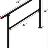 Wrought Iron Handrail Outdoor Steps