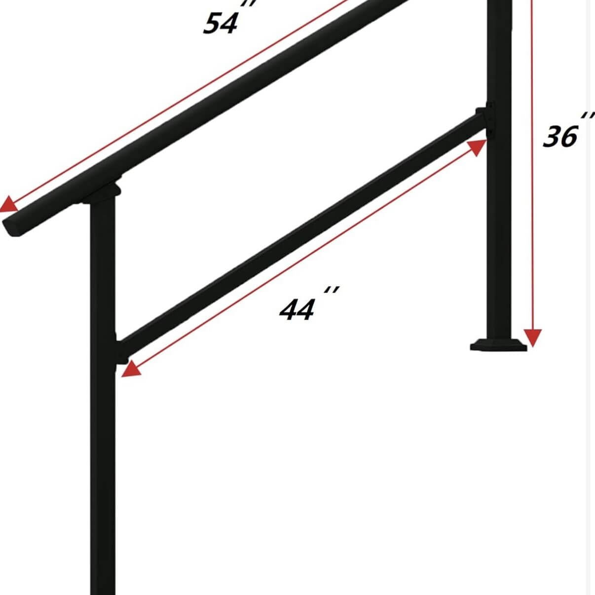 Wrought Iron Handrail Outdoor Steps