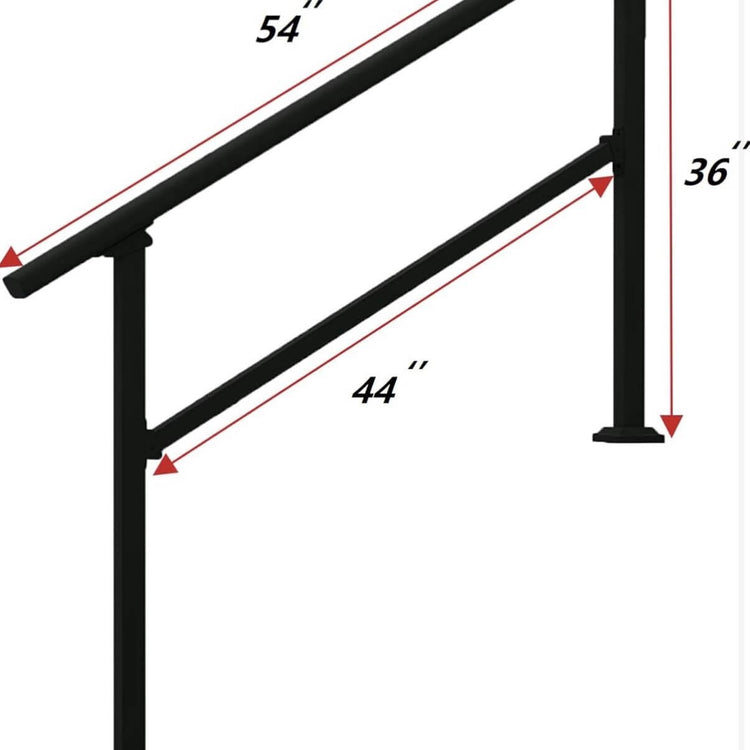Wrought Iron Handrail Outdoor Steps