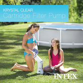 Intex Krystal Clear Cartridge Filter Pump 2500 GPH for Above Ground Pools