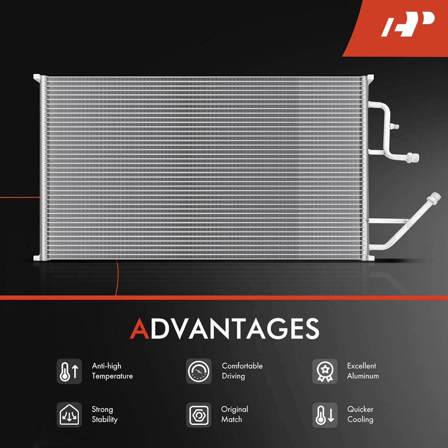 A-Premium AC Condenser for Chevrolet GMC