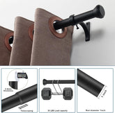 Telescoping Curtain Rods 28-48 Inch