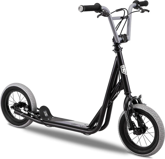Mongoose Trace Air Scooter: 12-inch Air Tires for Smooth Ride & Fun