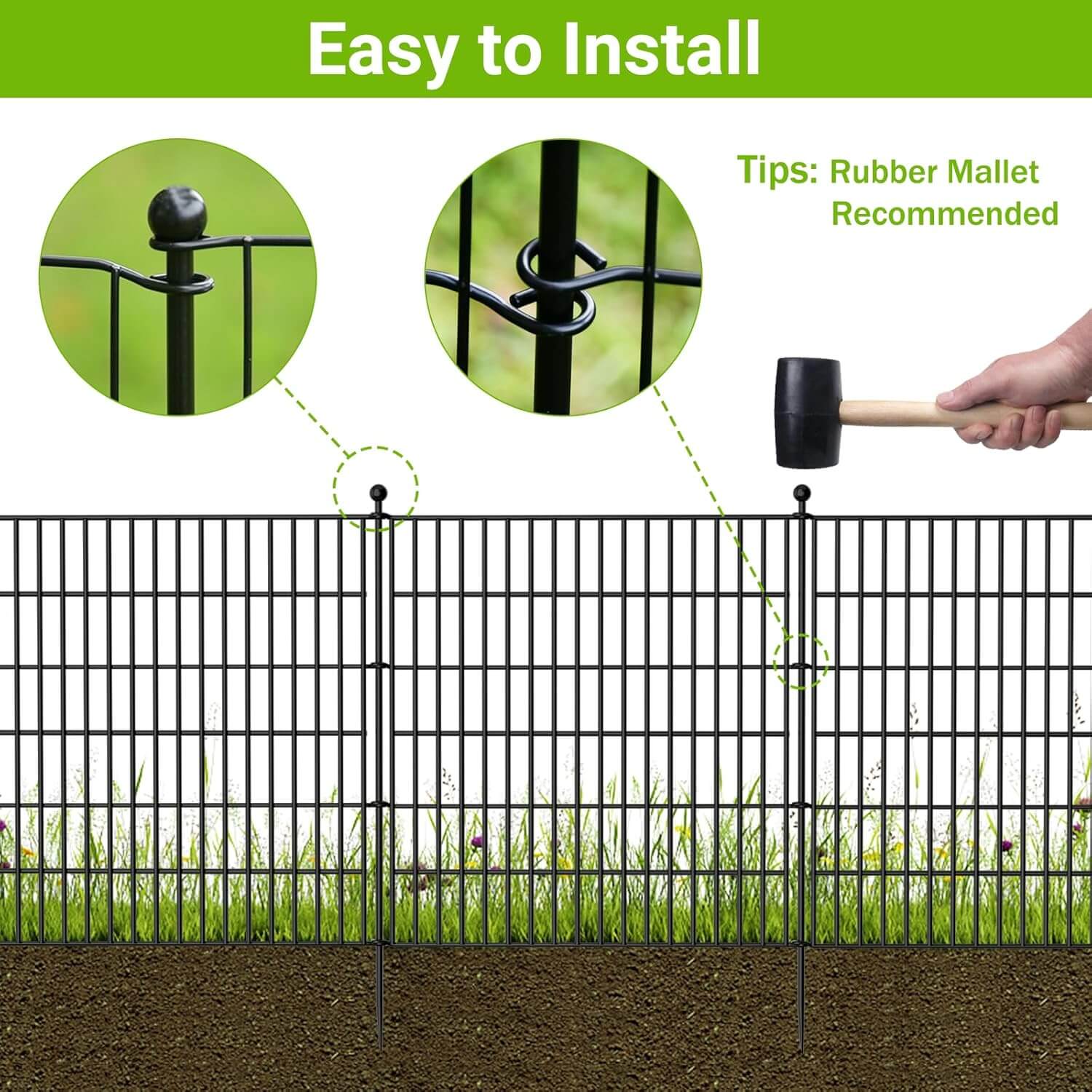 10 Panels No Dig Decorative Outdoor