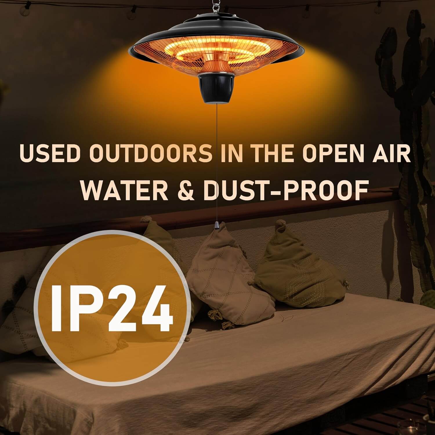 DONYER POWER 1500W Electric Patio Heater