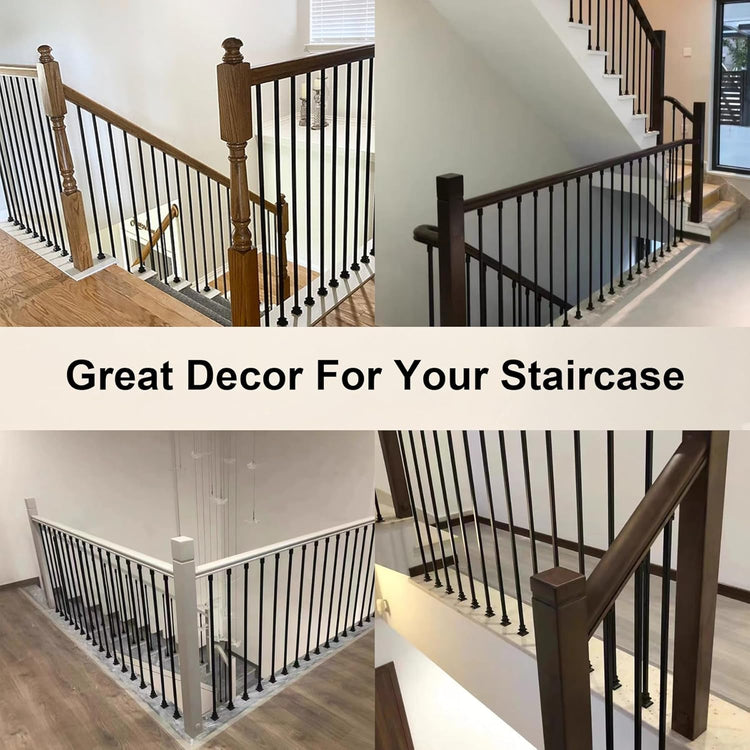 Satin Black Iron Balusters
