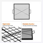 Onlyfire 30-Inch Square Fire Pit Cooking Grate