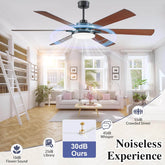 72 Inch Ceiling Fan with Lights and Remote Control