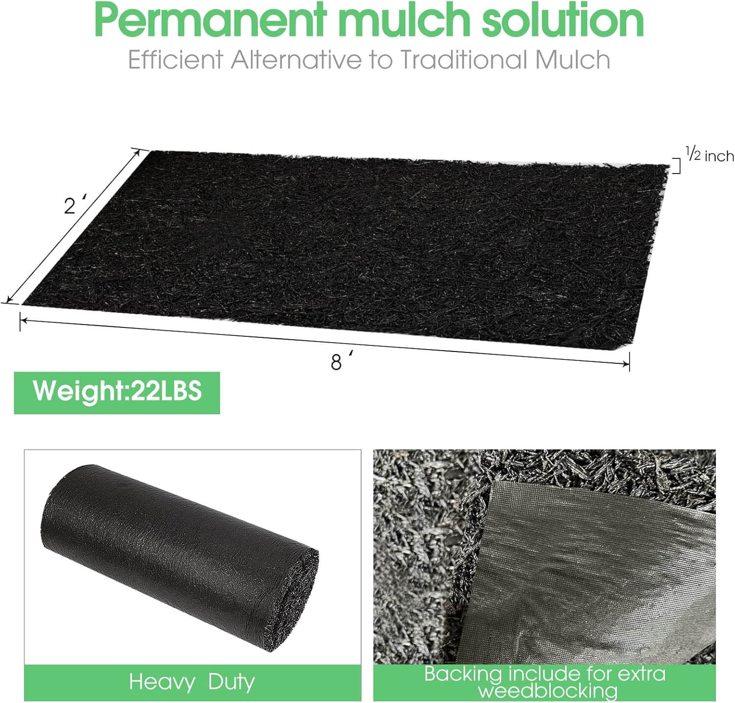 Permanent Rubber Mulch Mat