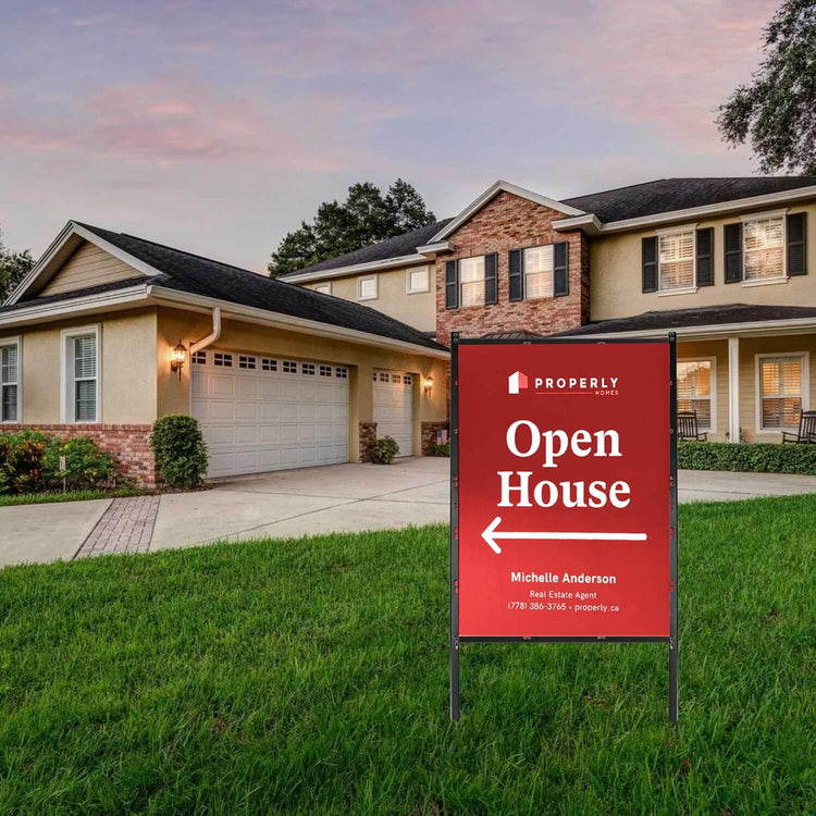 Adjustable H Frame Real Estate Yard Sign