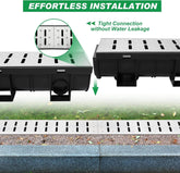 HDPE Channel Drain 39.4x5.9x5.1 Inches