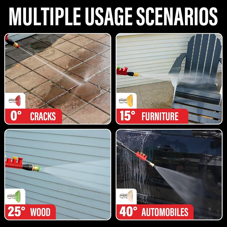 MZK Electric Pressure Washer: 4500 PSI, 3.0 GPM, Anti-Tipping, Foam Cannon