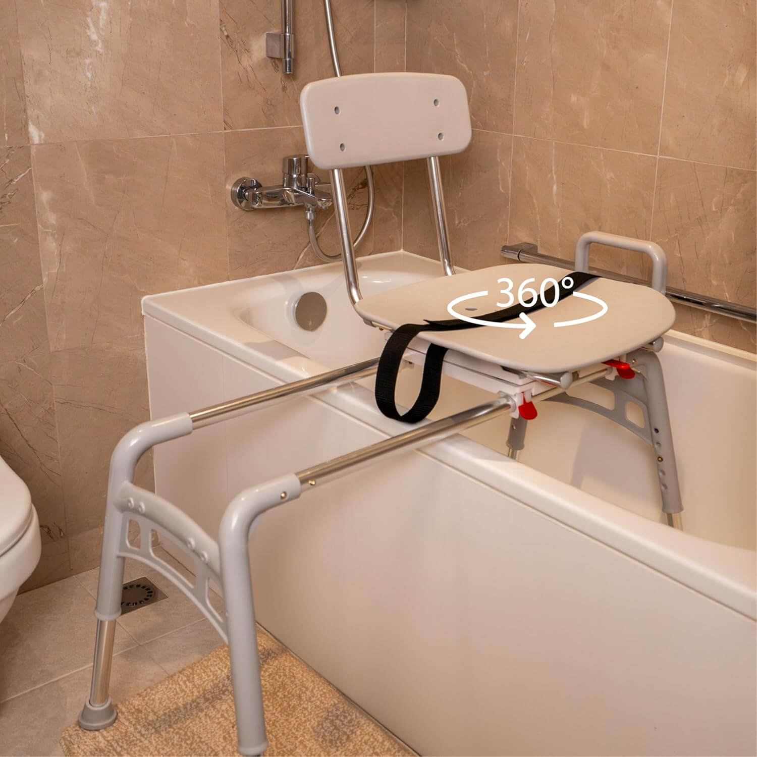EagleHealthSlidingShowerChair