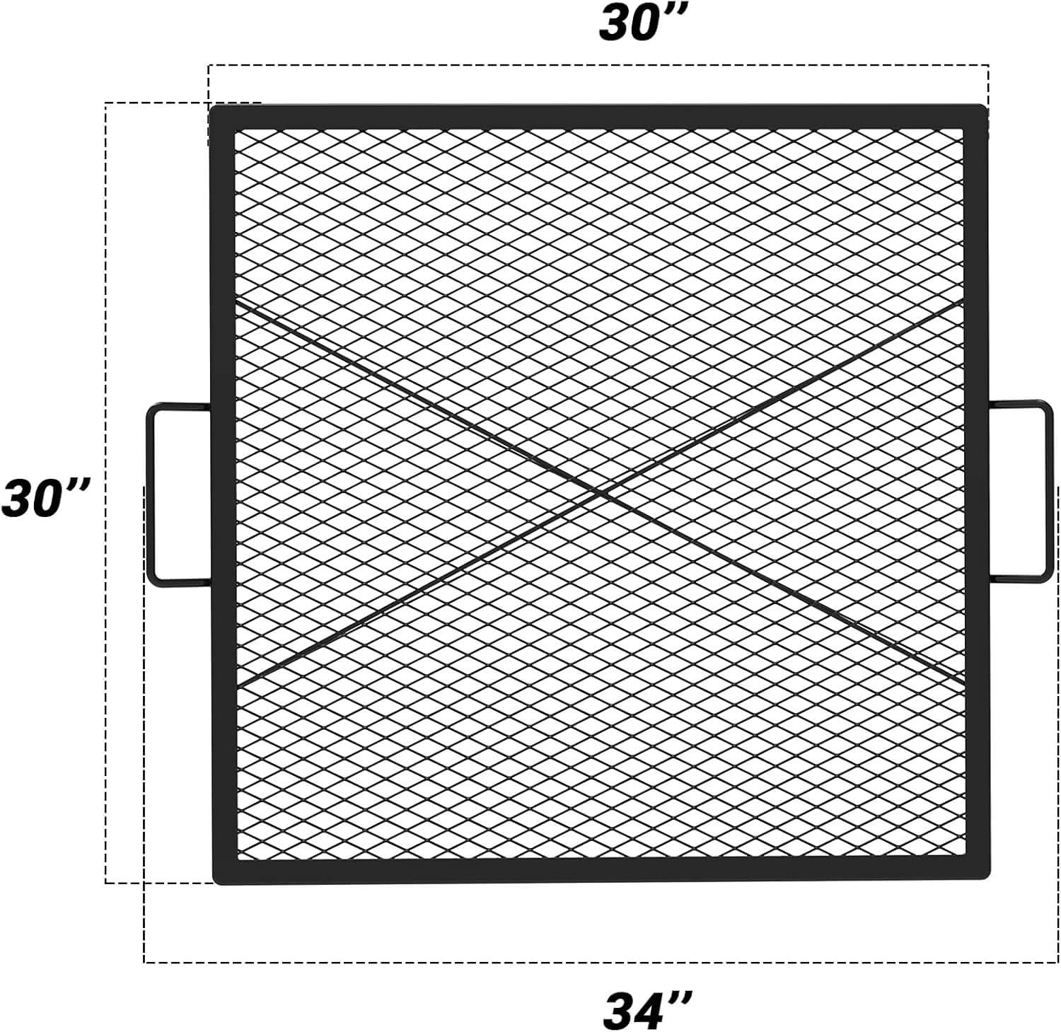 Onlyfire 30-Inch Square Fire Pit Cooking Grate