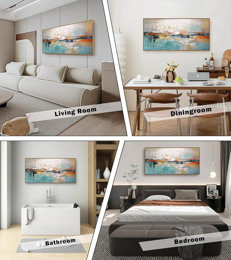 Vibrant Abstract Canvas Wall Art
