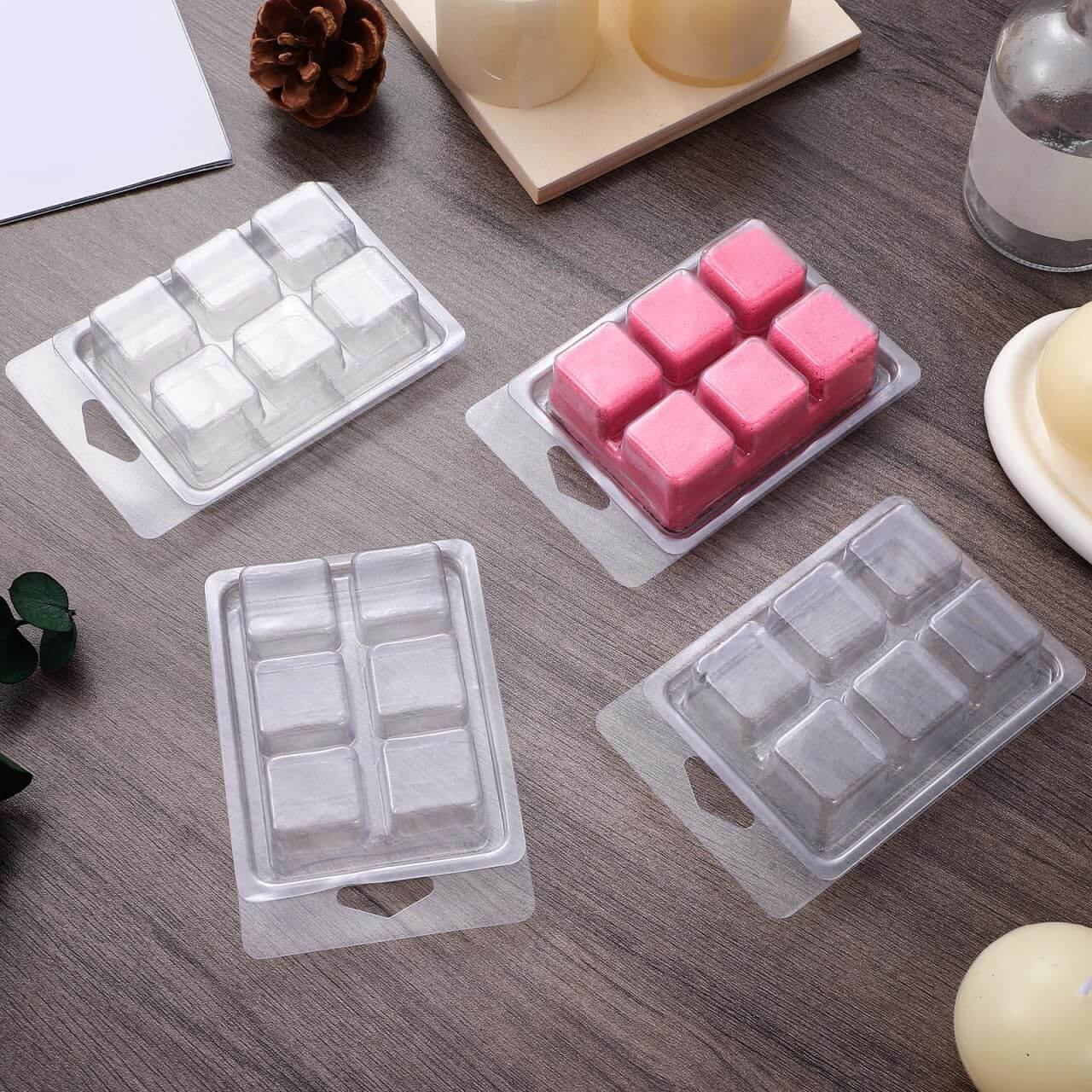 Wax Melt Clamshell Molds 80 Packs