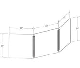 Portable Plexiglass Sneeze Guard