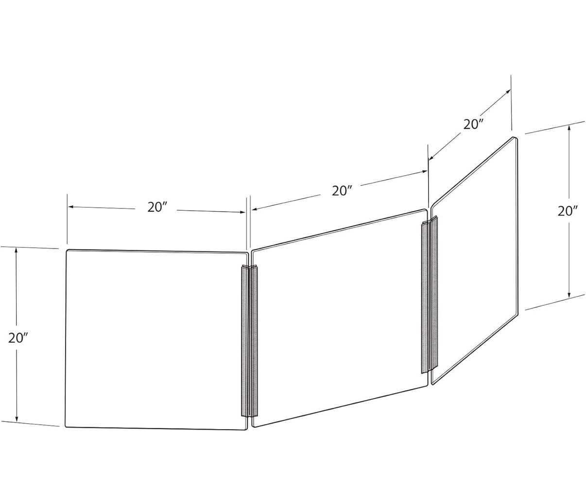 Portable Plexiglass Sneeze Guard