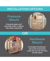 Toddleroo Supergate Ergo Baby Gate - Safe & Stylish for Doorways