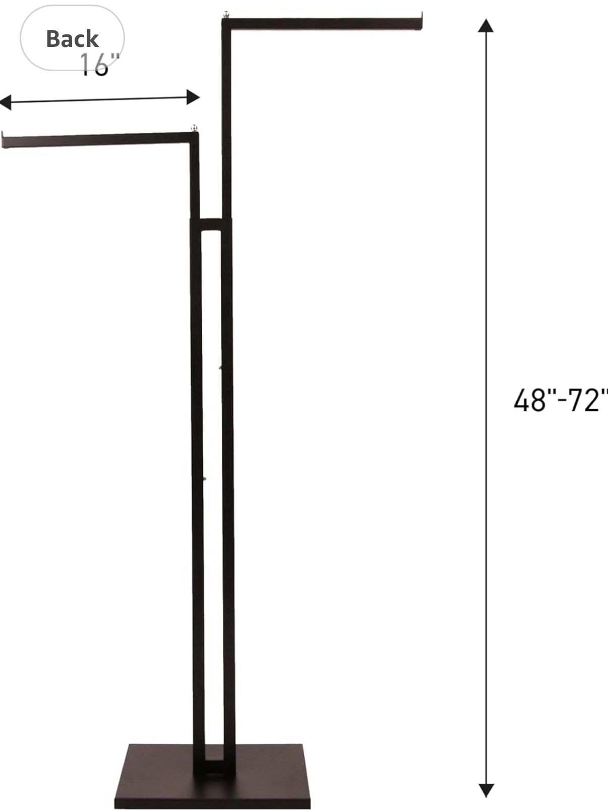 48"-72" Clothing Rack
