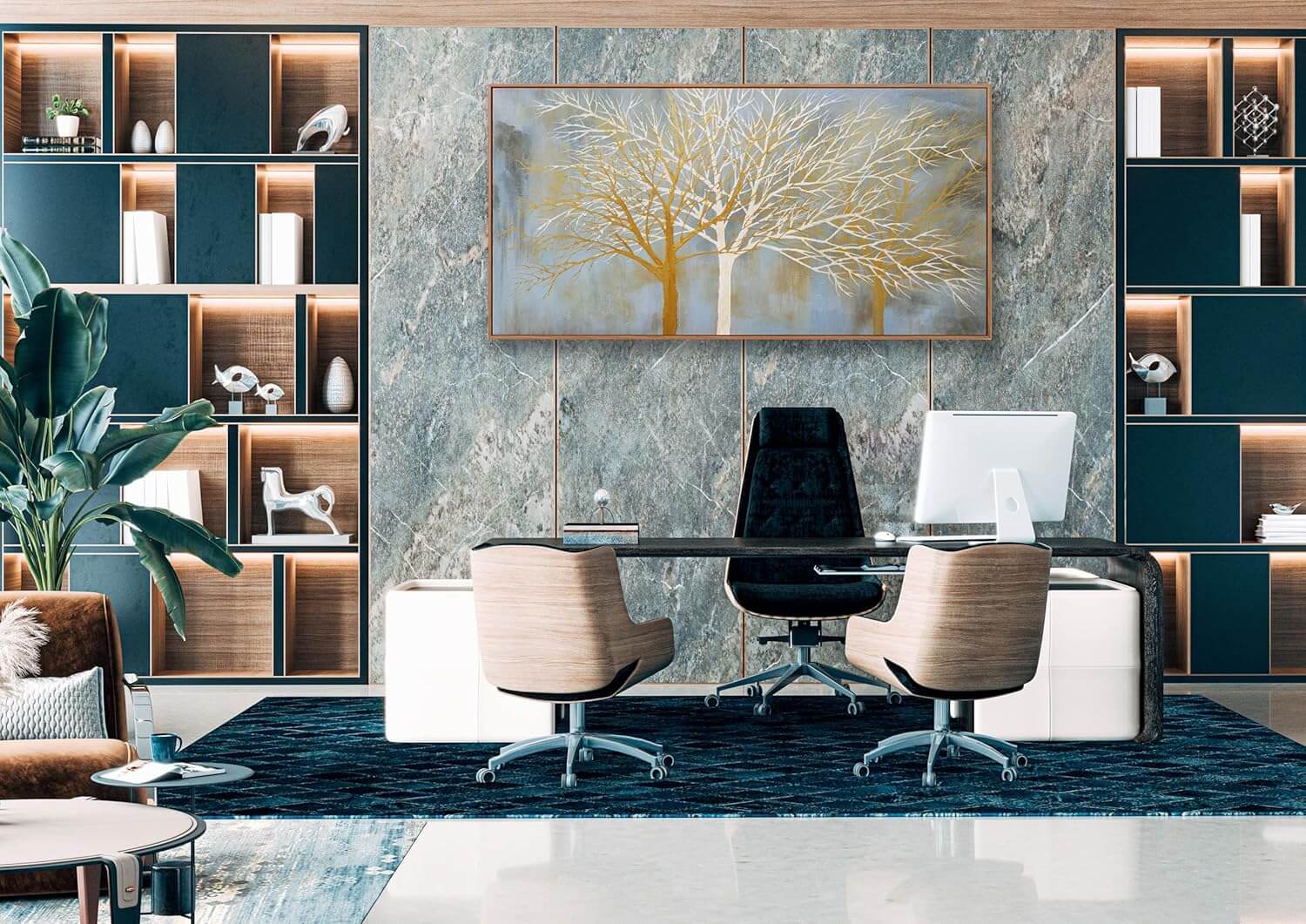 White Birch Trees Wall Art