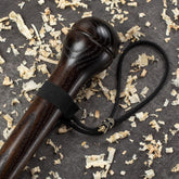 Nutcracker Hardwood Walking Stick for Men - Carved Cane with Skull Strap