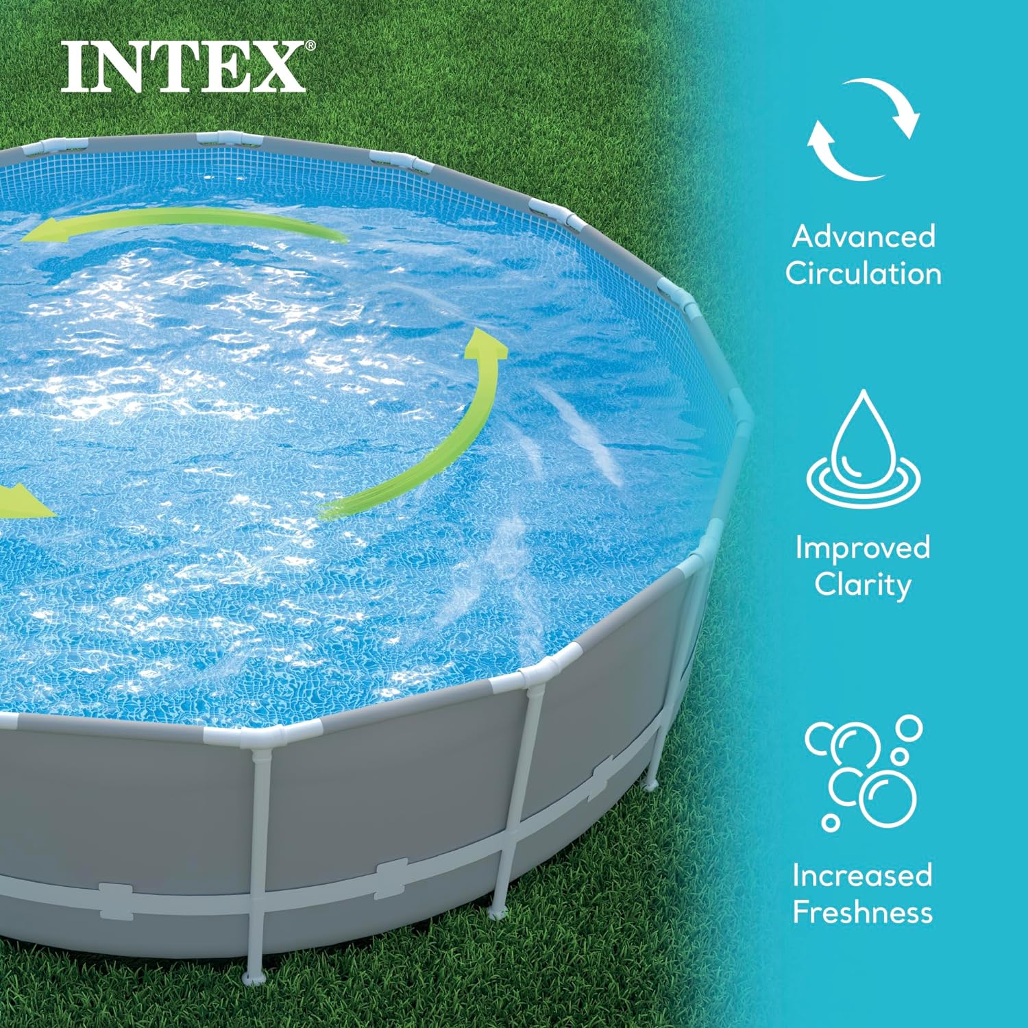 Intex Krystal Clear Cartridge Filter Pump 2500 GPH for Above Ground Pools
