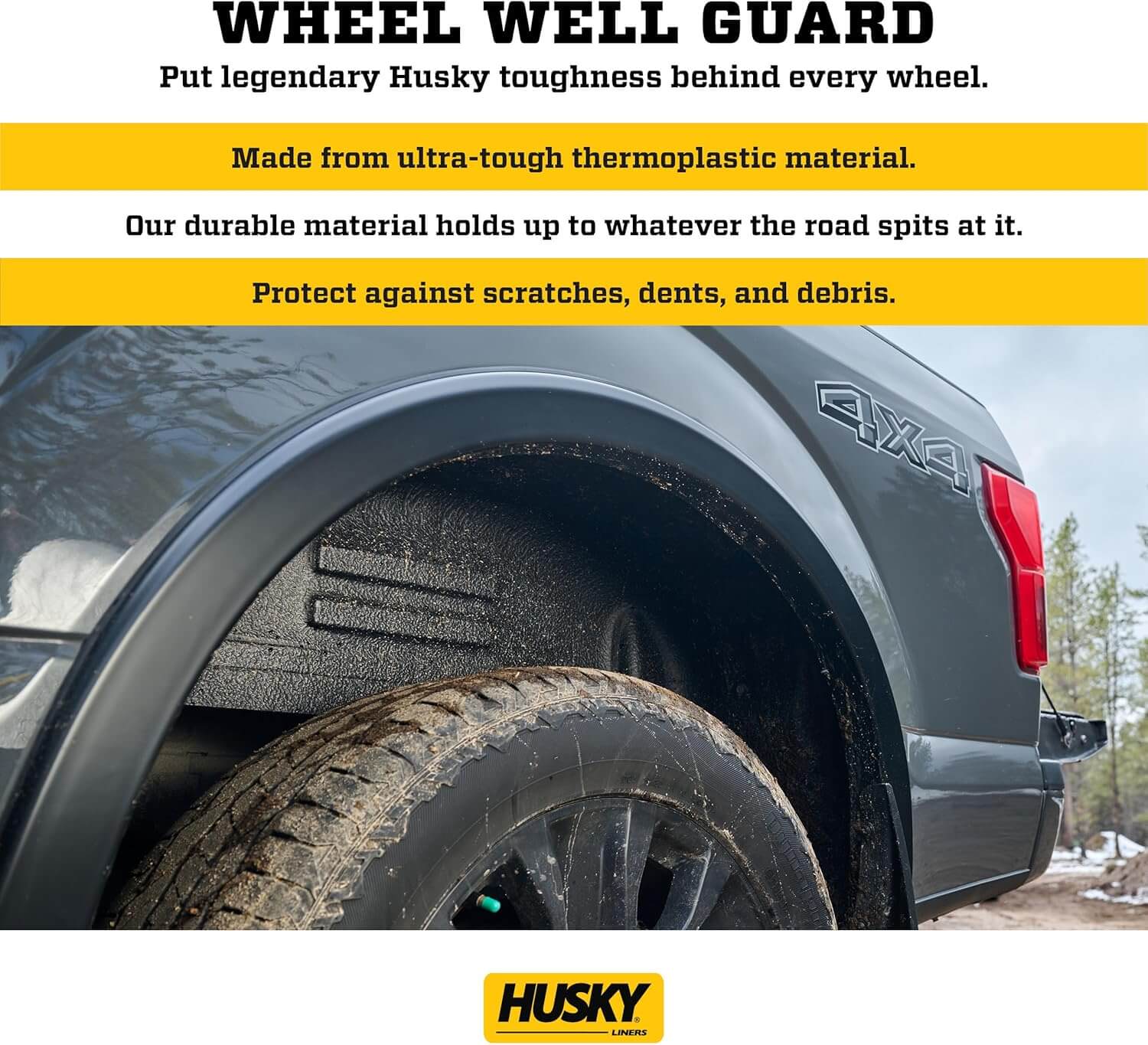 Husky Liners Rear Wheel Well Guards for GMC Sierra