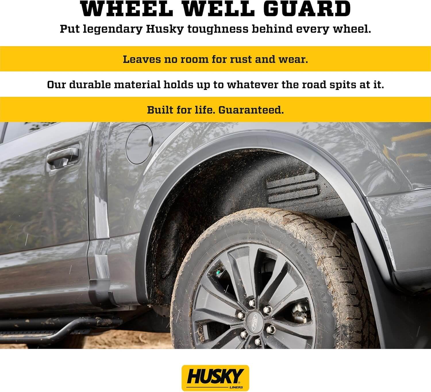 Husky Liners Rear Wheel Well Guards for GMC Sierra