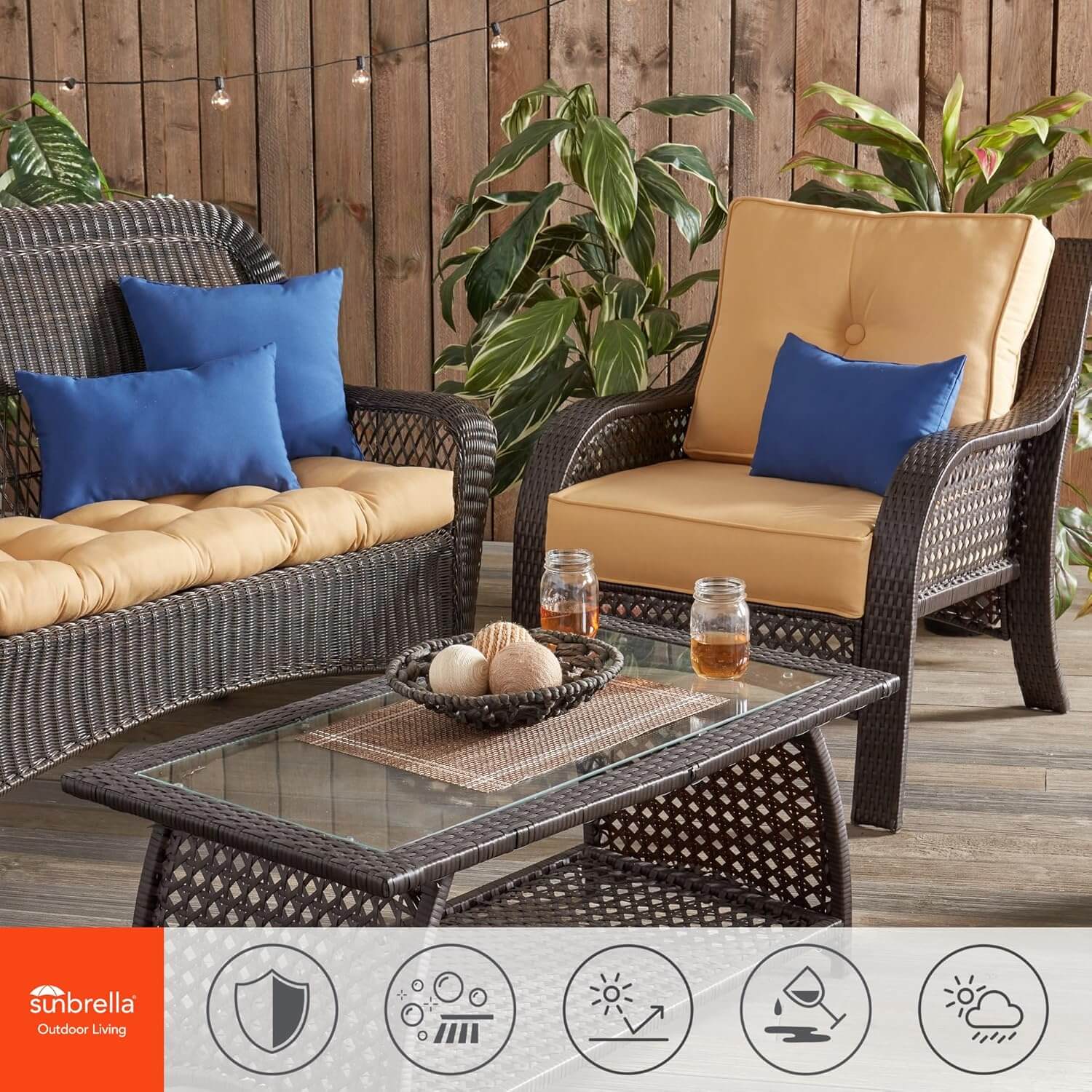Sunbrella Outdoor Deep Seat Cushions