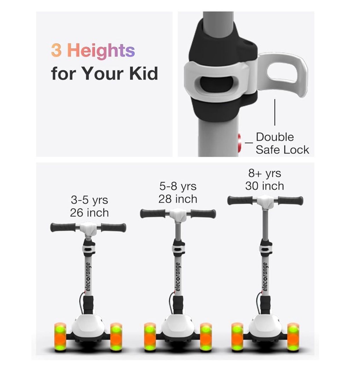 Electric Scooter for Kids Ages 2-9