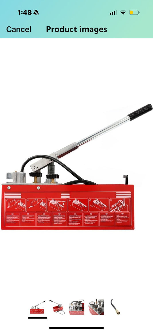 Hydraulic Water Pressure Tester