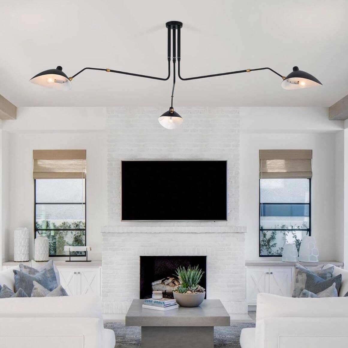 85" Mid Century Chandelier