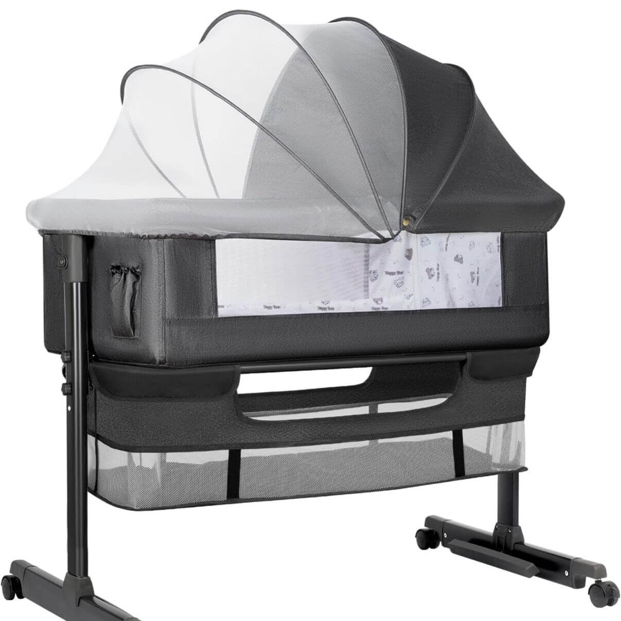 Baby Dark Gray Bassinet Bed
