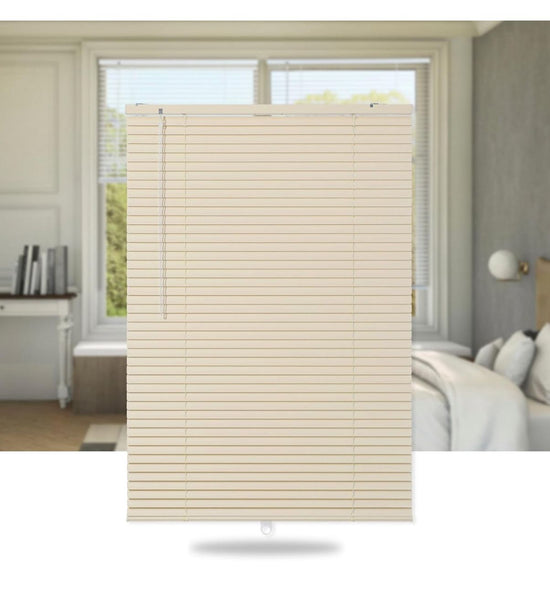 Beige Vinyl L Blind 38"W x 72"H