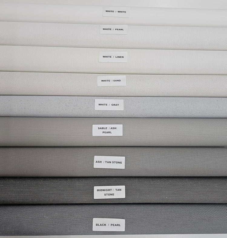 Cordless French Door Roller Shades