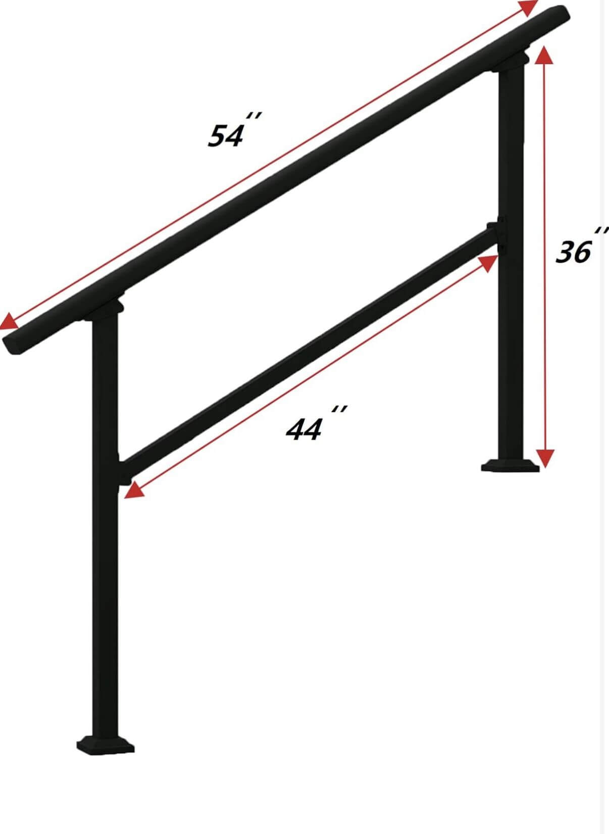 Wrought Iron Handrail Outdoor Steps