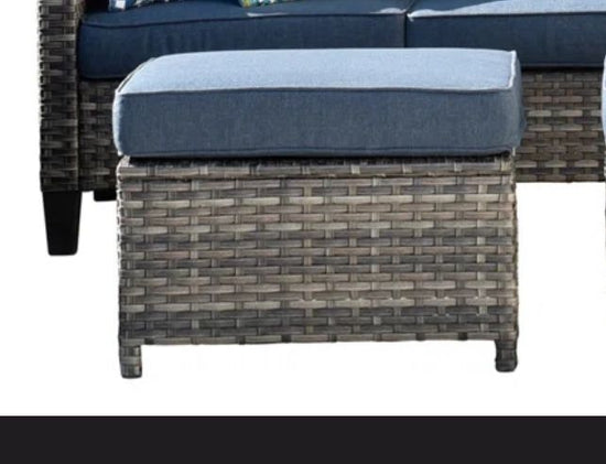 Waterproof Wicker Ottoman
