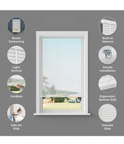 Cordless Room Darkening Mini Blinds